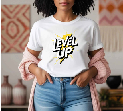 Gaming T-Shirt – LEVEL UP Graphic Tee