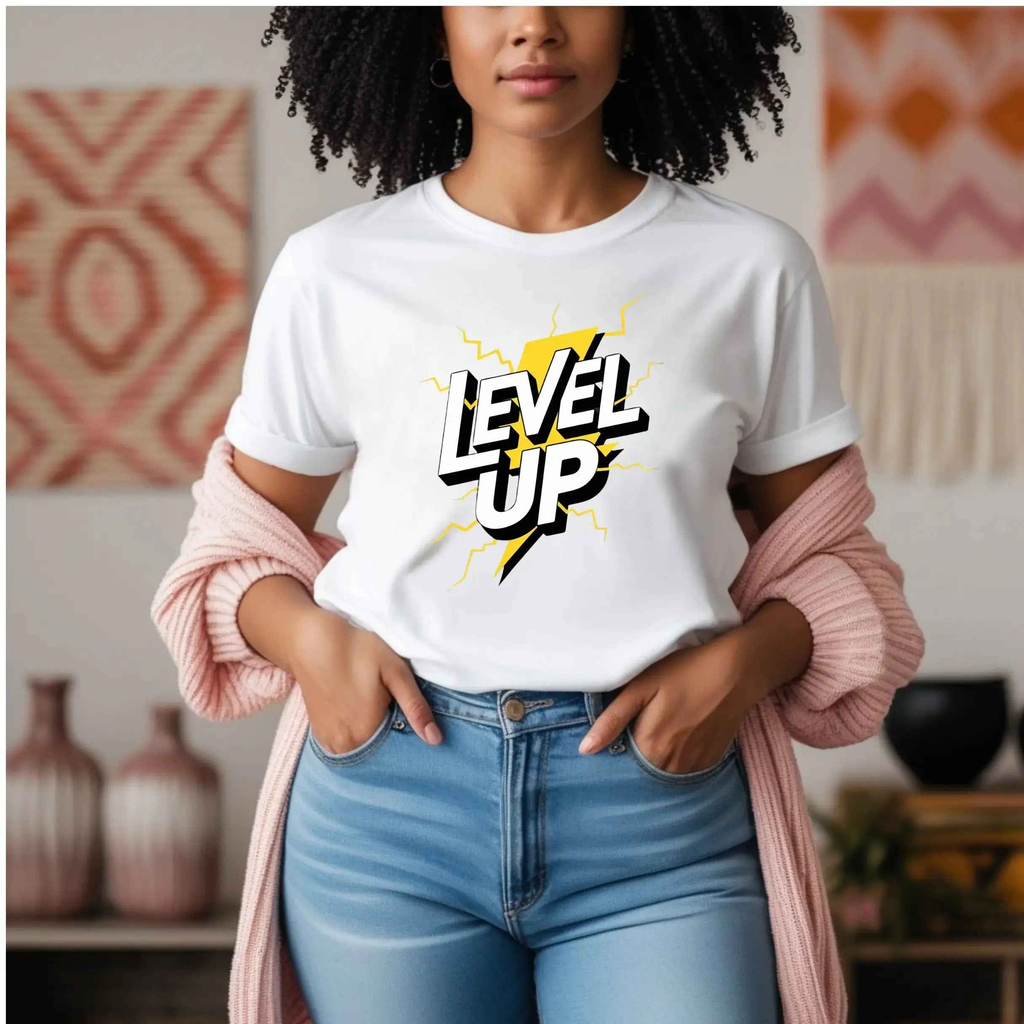 Gaming T-Shirt – LEVEL UP Graphic Tee