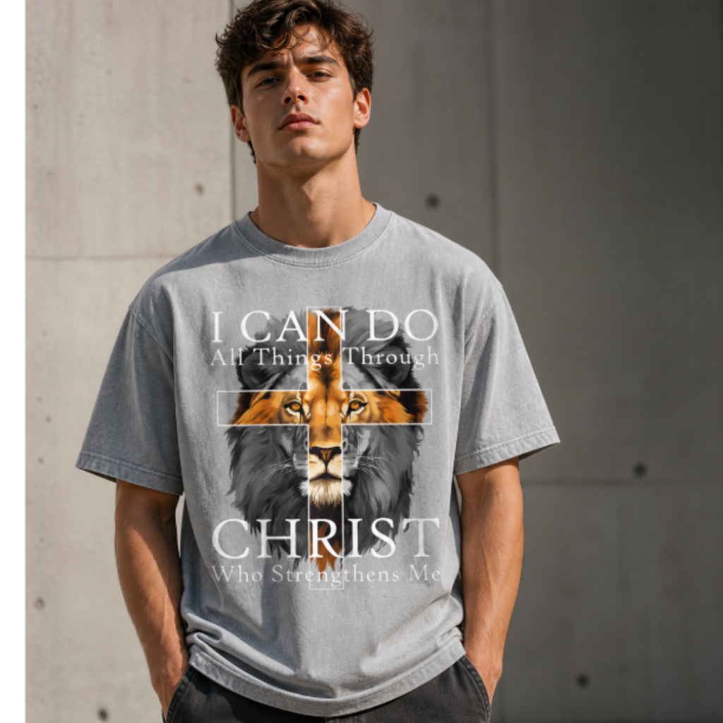 Kingdom Mindset Christian Tee  Oversized Cotton T-Shirt  Streetwear