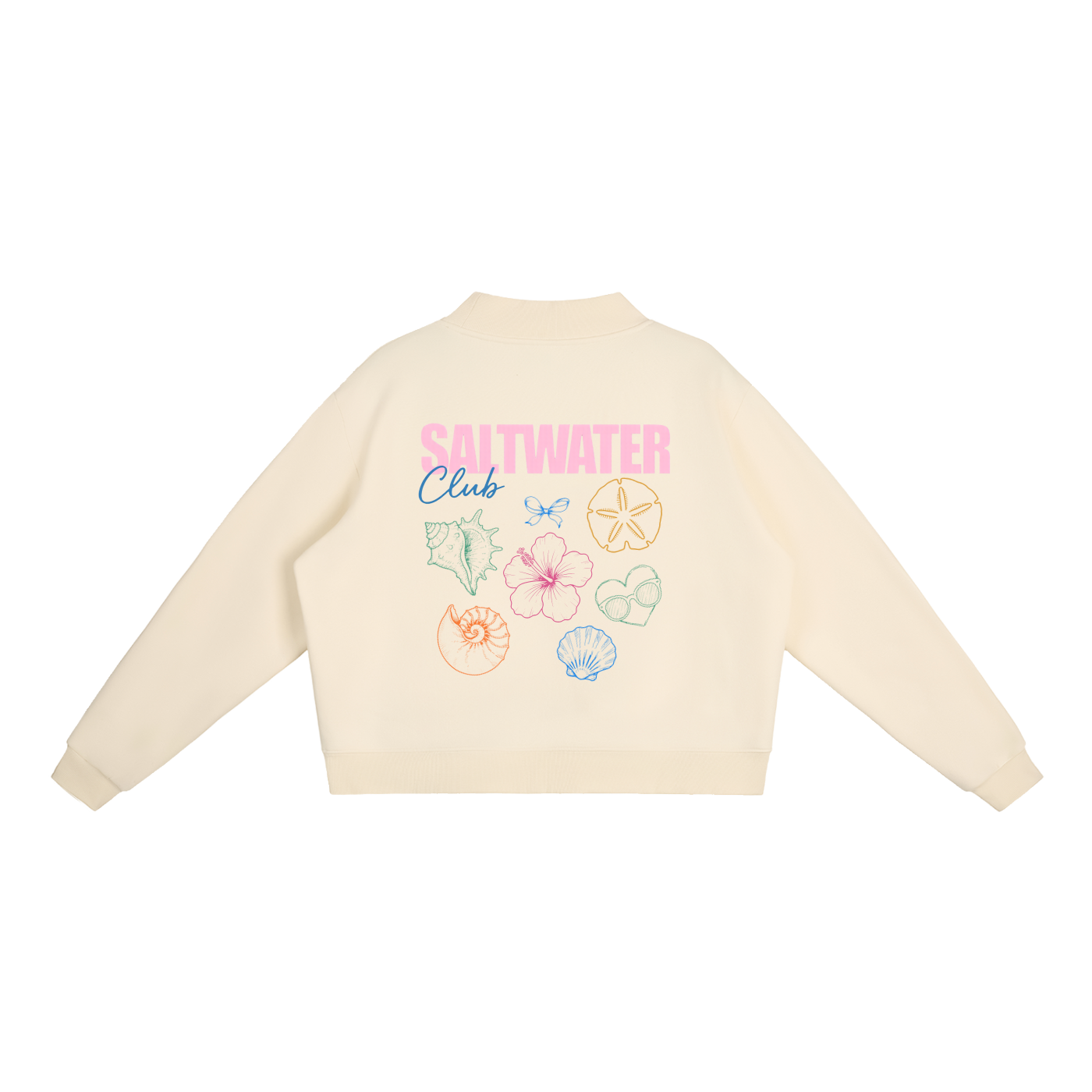 Essential Fleece Mock-Neck Crew Sweatshirt