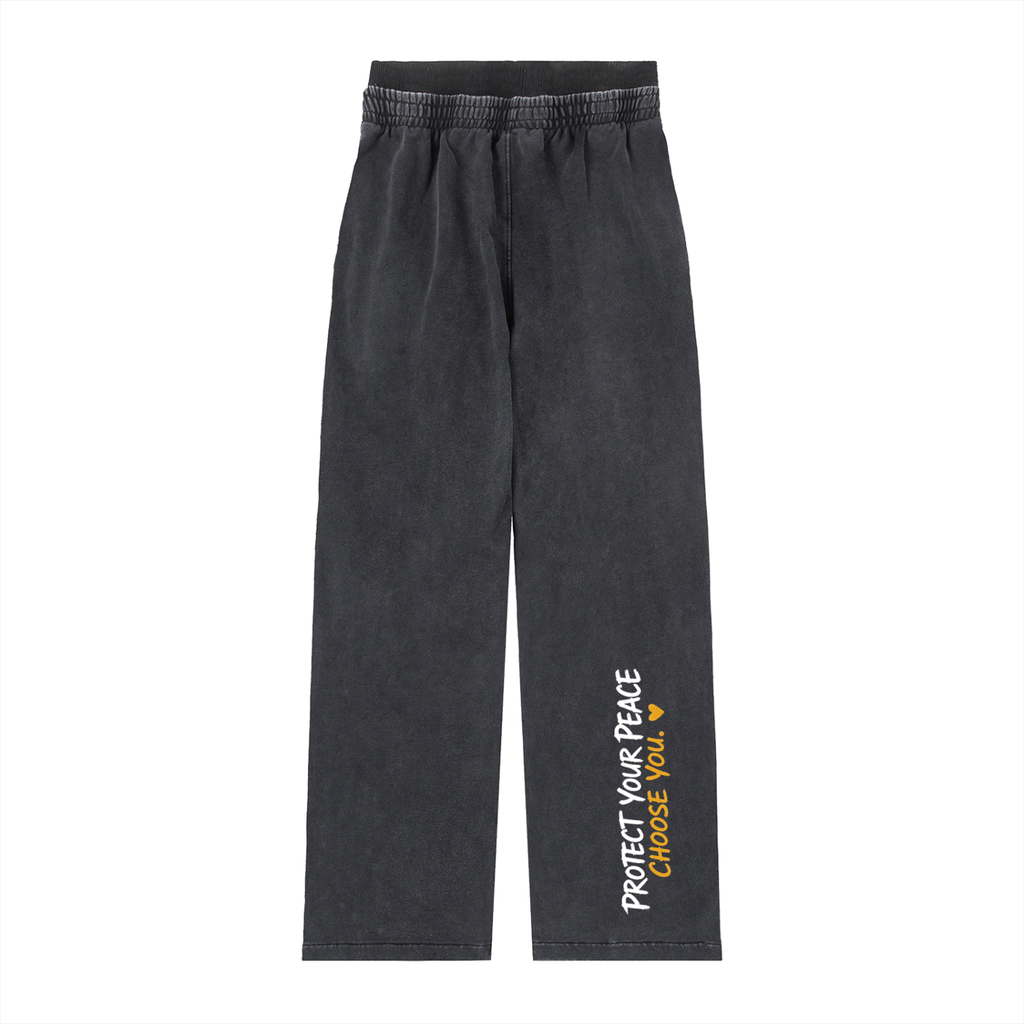 Protect Your Peace Vintage Washed Hoodie & Pants Set