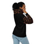 Signature Cross Zip Hoodie – Black/Orange