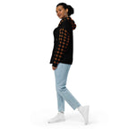 Signature Cross Zip Hoodie – Black/Orange