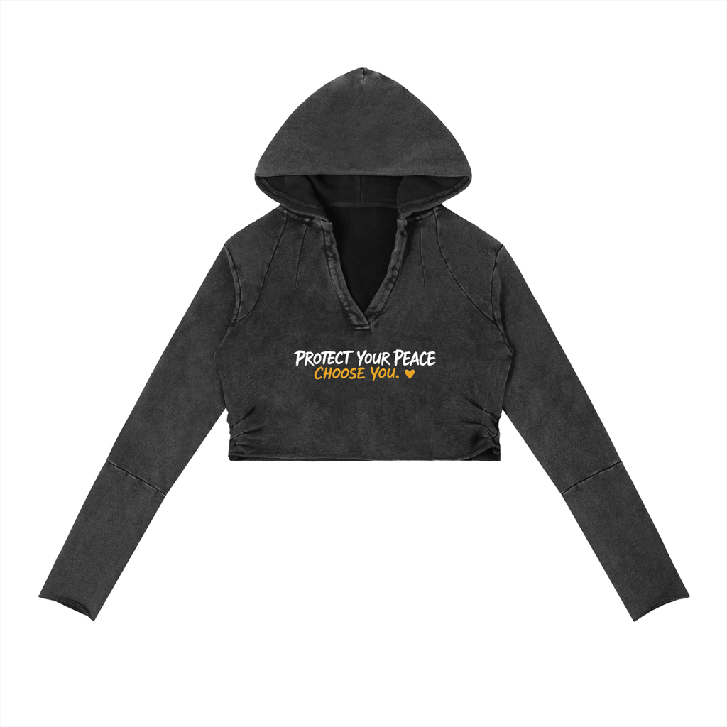 Protect Your Peace Vintage Washed Hoodie & Pants Set