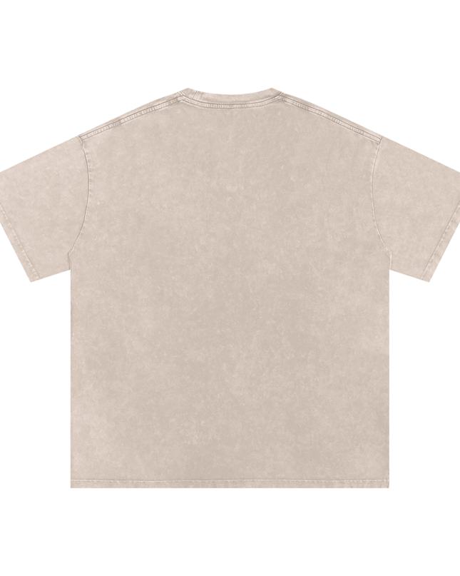 Snow Washed Oversized Cotton T-Shirt