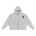 Unisex Vintage Wash Full Zip Boxy Hoodie