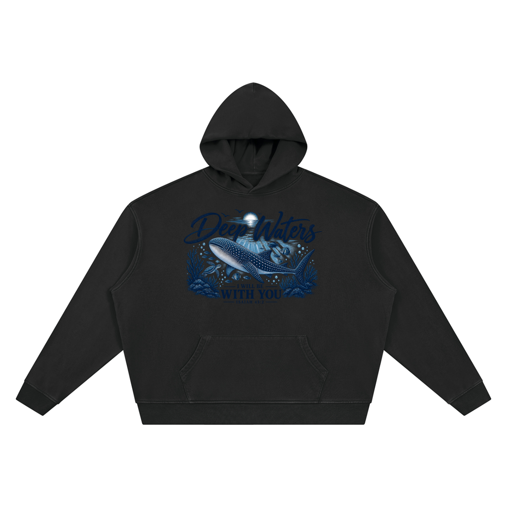 Unisex Vintage Wash Full Zip Boxy Hoodie