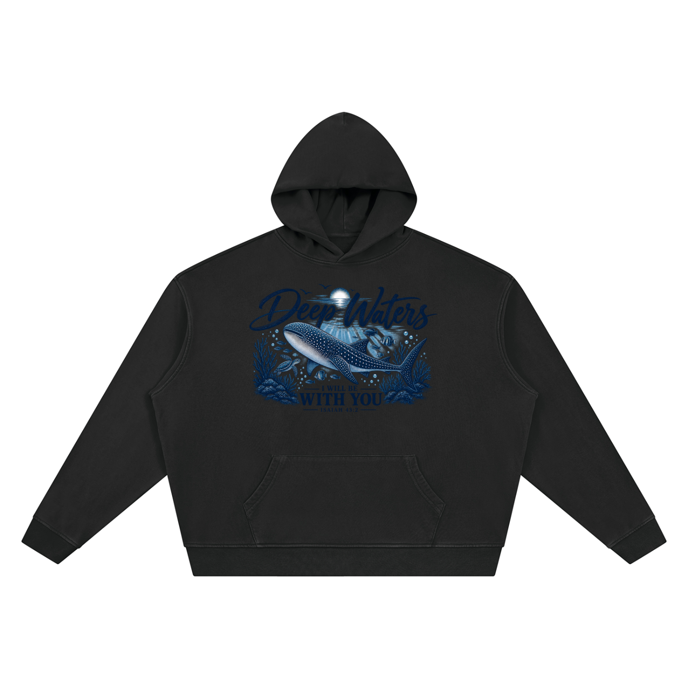 Unisex Vintage Wash Full Zip Boxy Hoodie