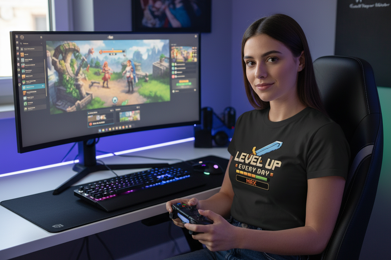 Level Up Tee – For Gamers Who Refuse to Stay on Level One - Molaix