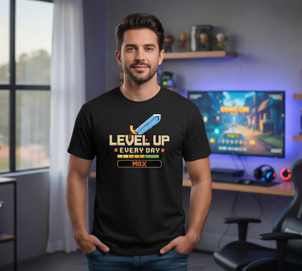Level Up Tee – For Gamers Who Refuse to Stay on Level One - Molaix