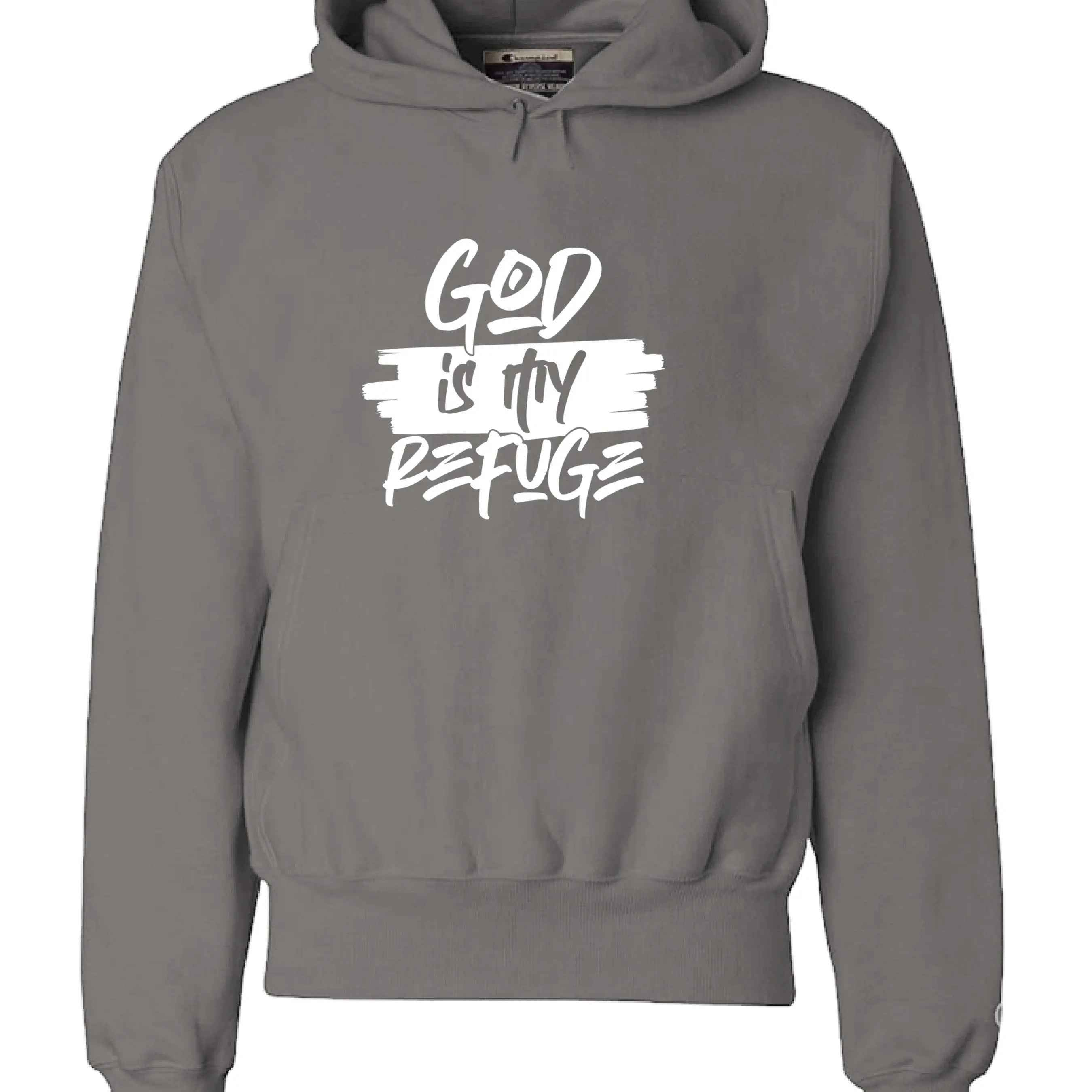 God is My Refuge Hoodie - Christian Faith Sweatshirt