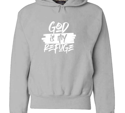 God is My Refuge Hoodie - Christian Faith Sweatshirt