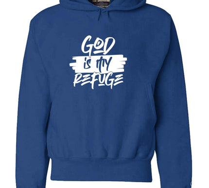 God is My Refuge Hoodie - Christian Faith Sweatshirt