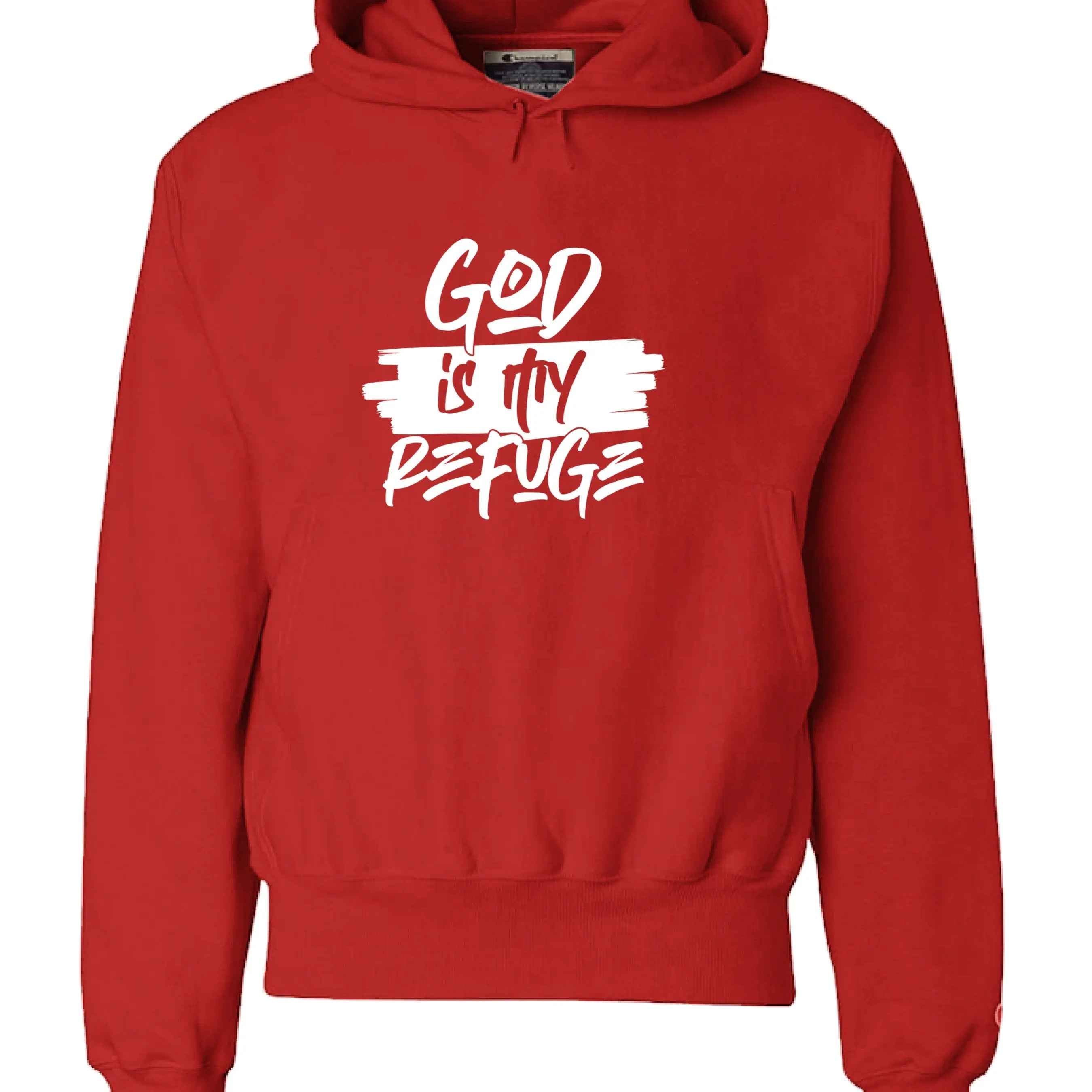 God is My Refuge Hoodie - Christian Faith Sweatshirt