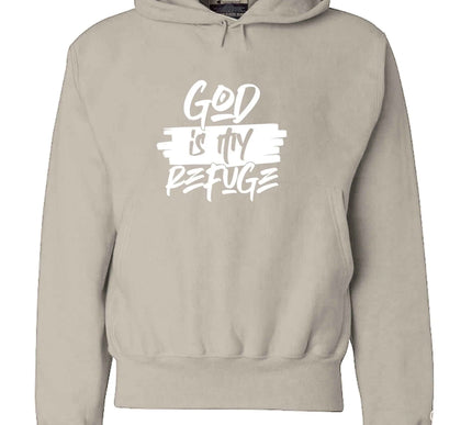 God is My Refuge Hoodie - Christian Faith Sweatshirt