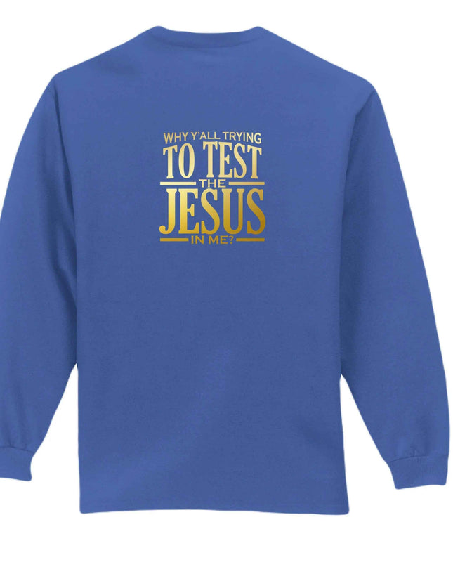 Why All Try Long Sleeve T-Shirt - Inspirational Pocket Tee