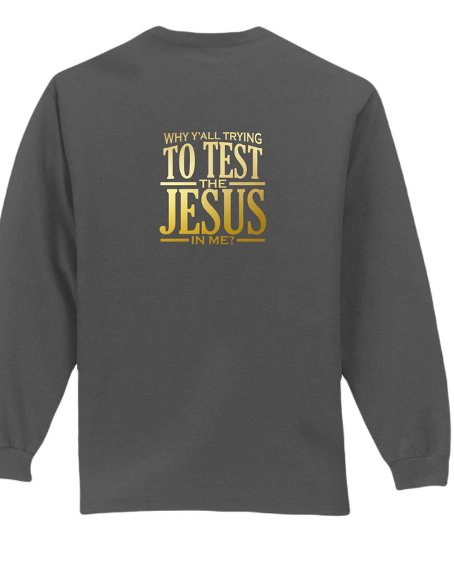 Why All Try Long Sleeve T-Shirt - Inspirational Pocket Tee