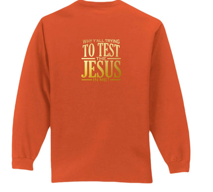 Why All Try Long Sleeve T-Shirt - Inspirational Pocket Tee