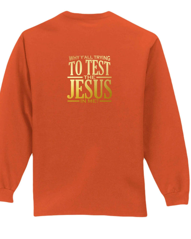 Why All Try Long Sleeve T-Shirt - Inspirational Pocket Tee