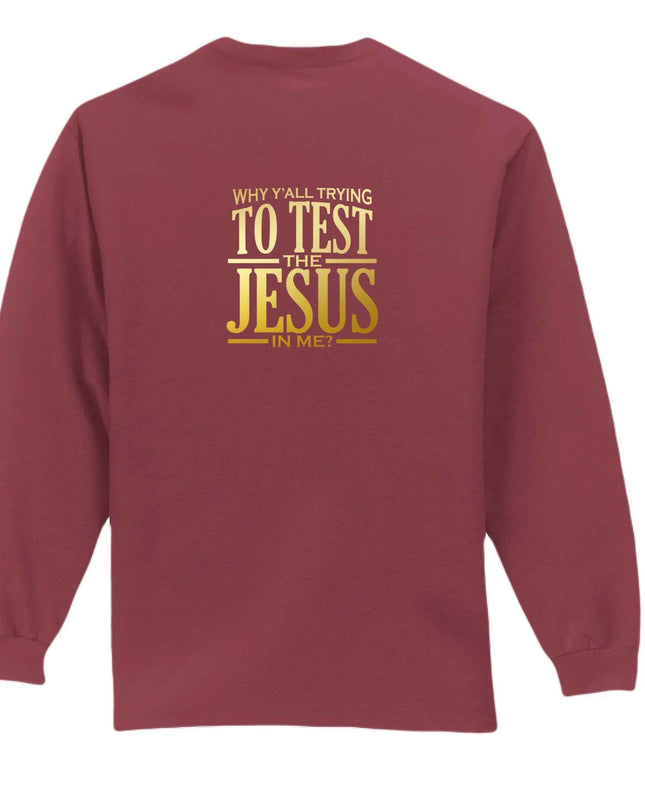 Why All Try Long Sleeve T-Shirt - Inspirational Pocket Tee