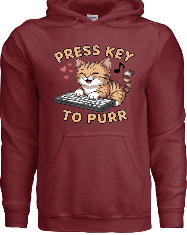 Press You Purr T-Shirt - Funny Cat Lover Tee