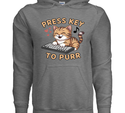 Press You Purr T-Shirt - Funny Cat Lover Tee