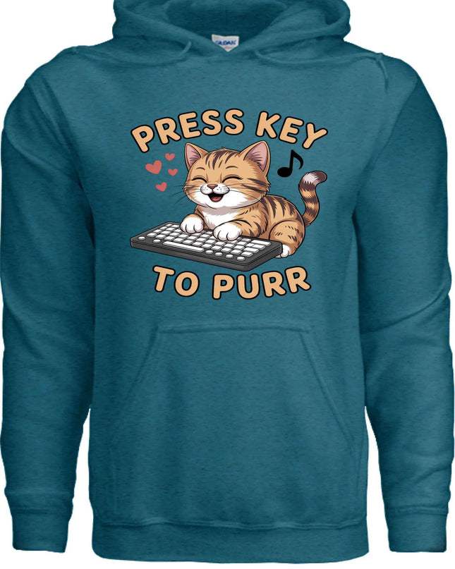 Press You Purr T-Shirt - Funny Cat Lover Tee