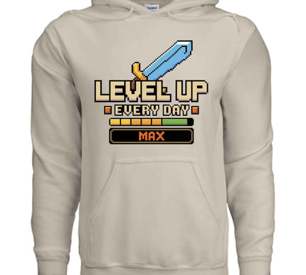 LEVEL UP Hoodie - Gamer Sweatshirt for Console & PC Fans