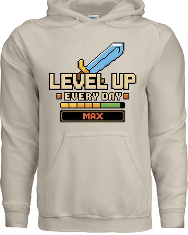 LEVEL UP Hoodie - Gamer Sweatshirt for Console & PC Fans