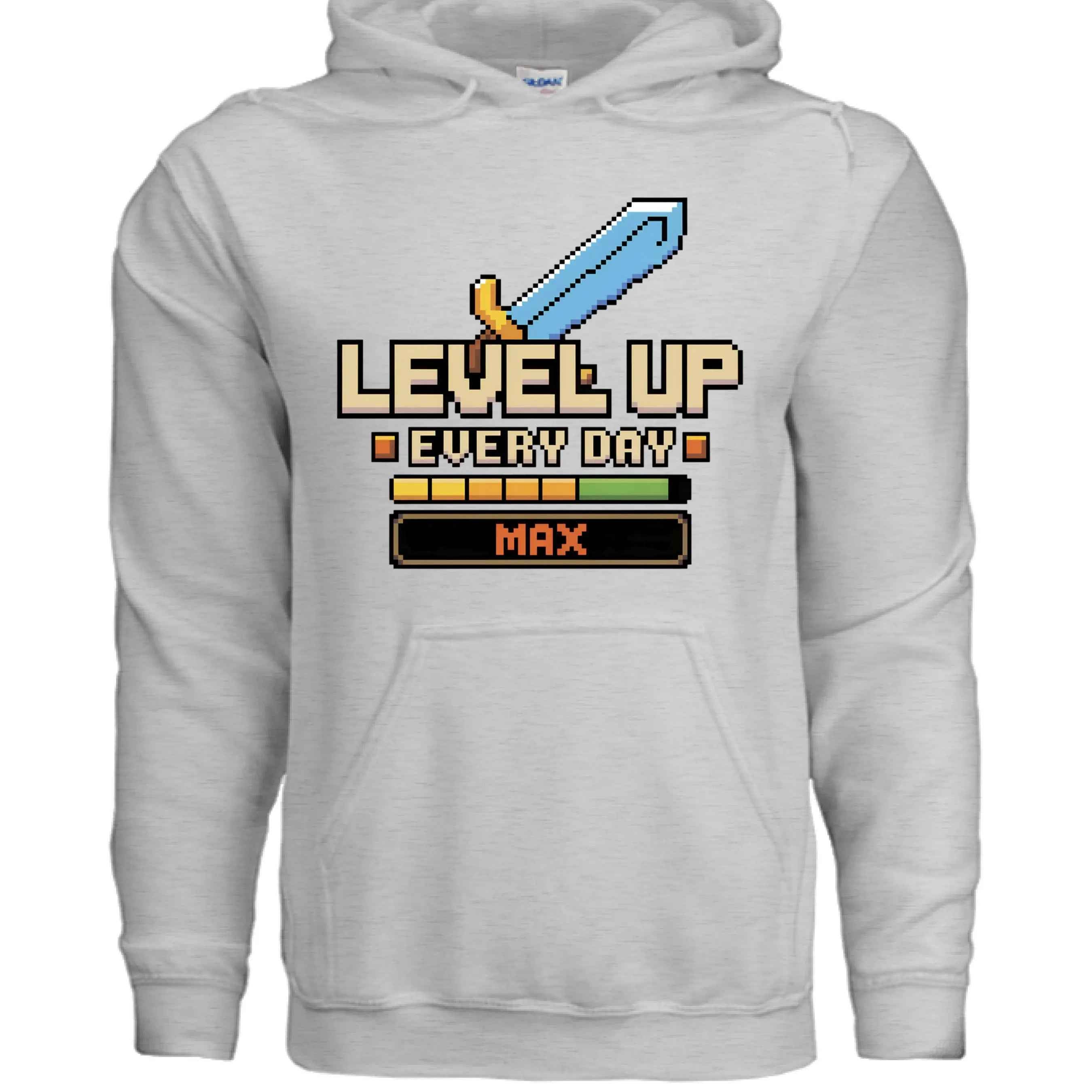 LEVEL UP Hoodie - Gamer Sweatshirt for Console & PC Fans