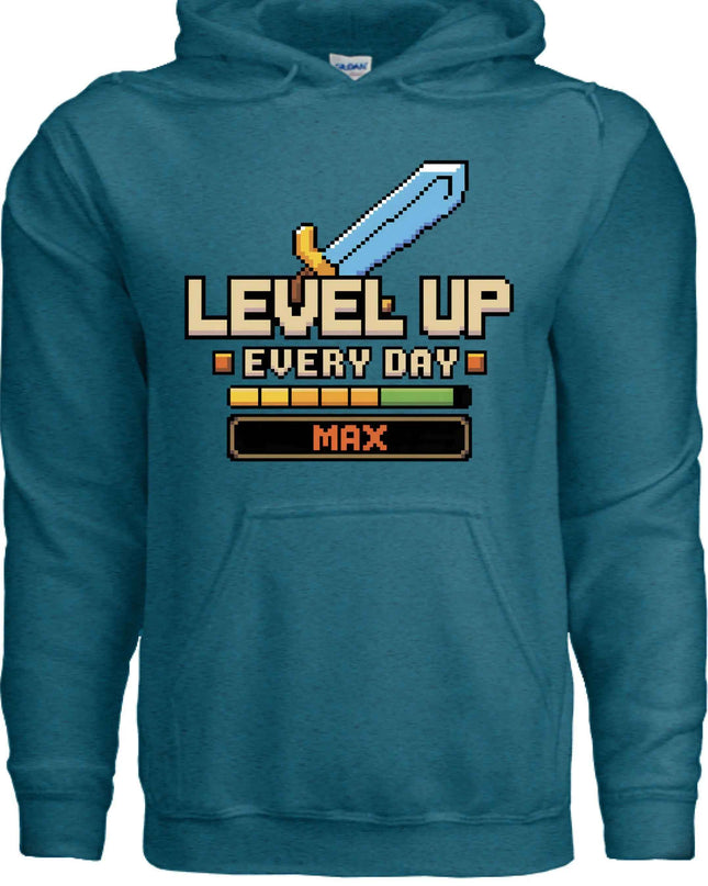 LEVEL UP Hoodie - Gamer Sweatshirt for Console & PC Fans