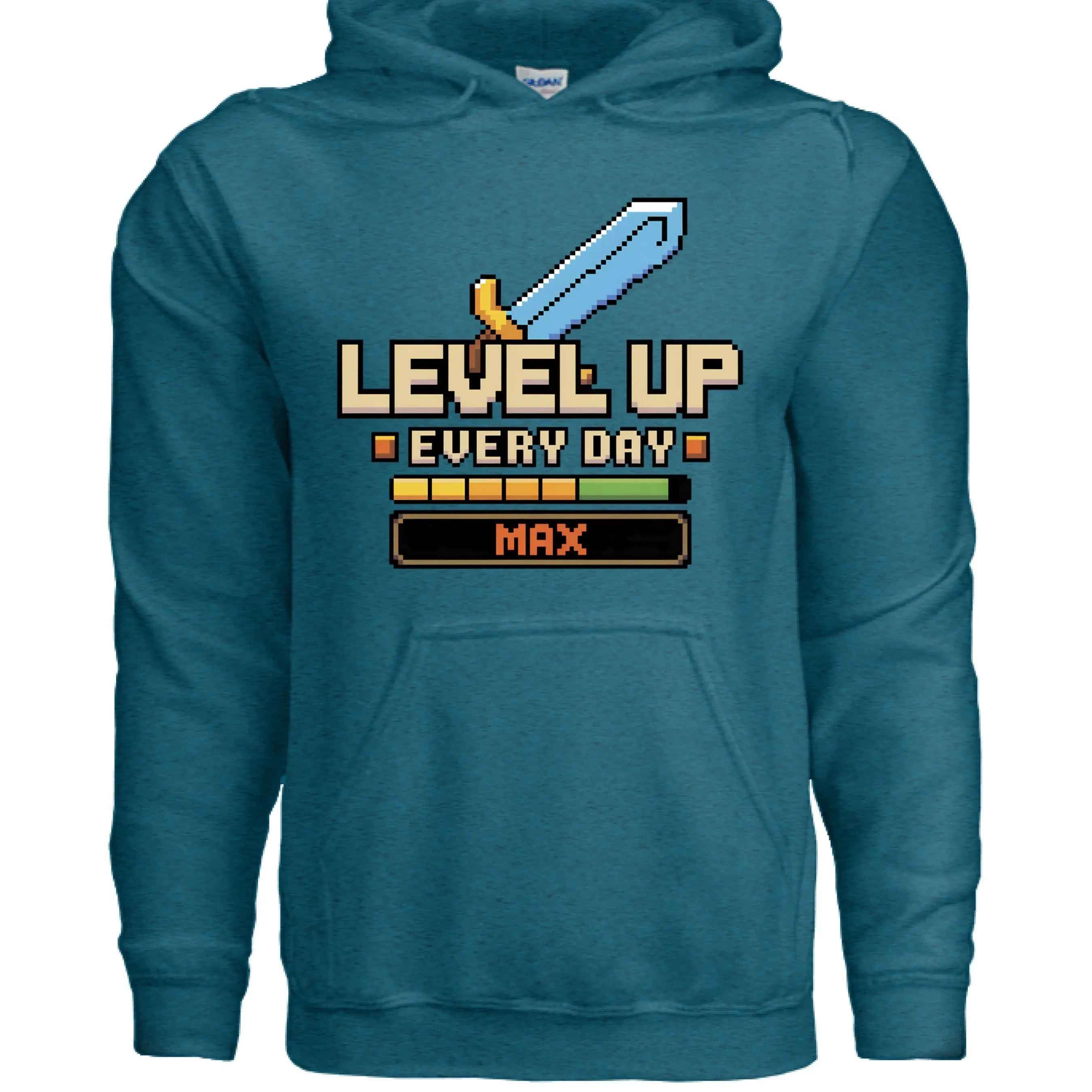 LEVEL UP Hoodie - Gamer Sweatshirt for Console & PC Fans