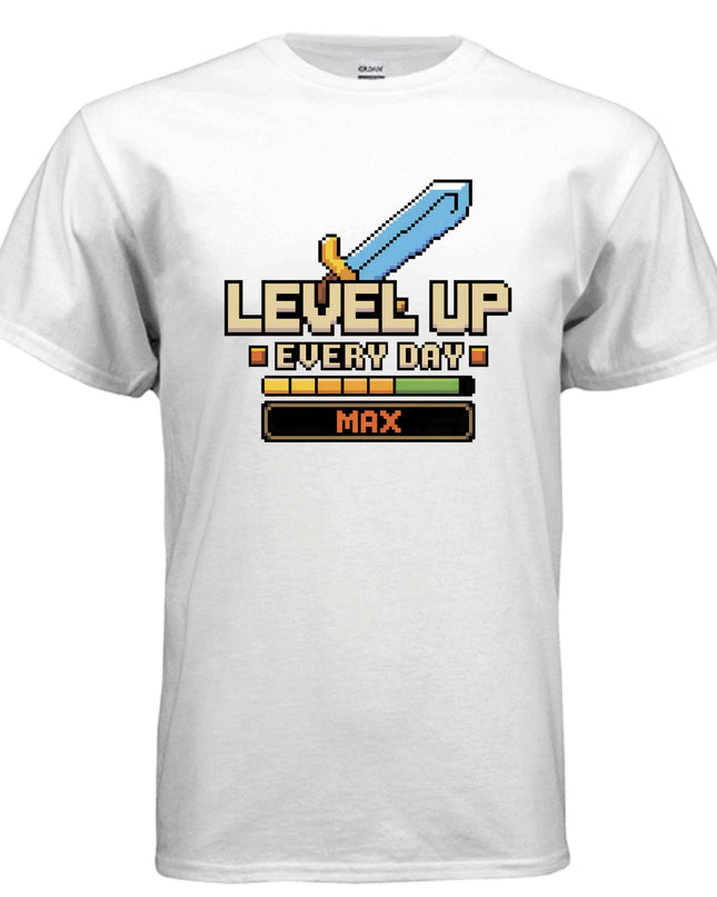 Level Up” Tee – Gamer Shirt for Console & PC Fans