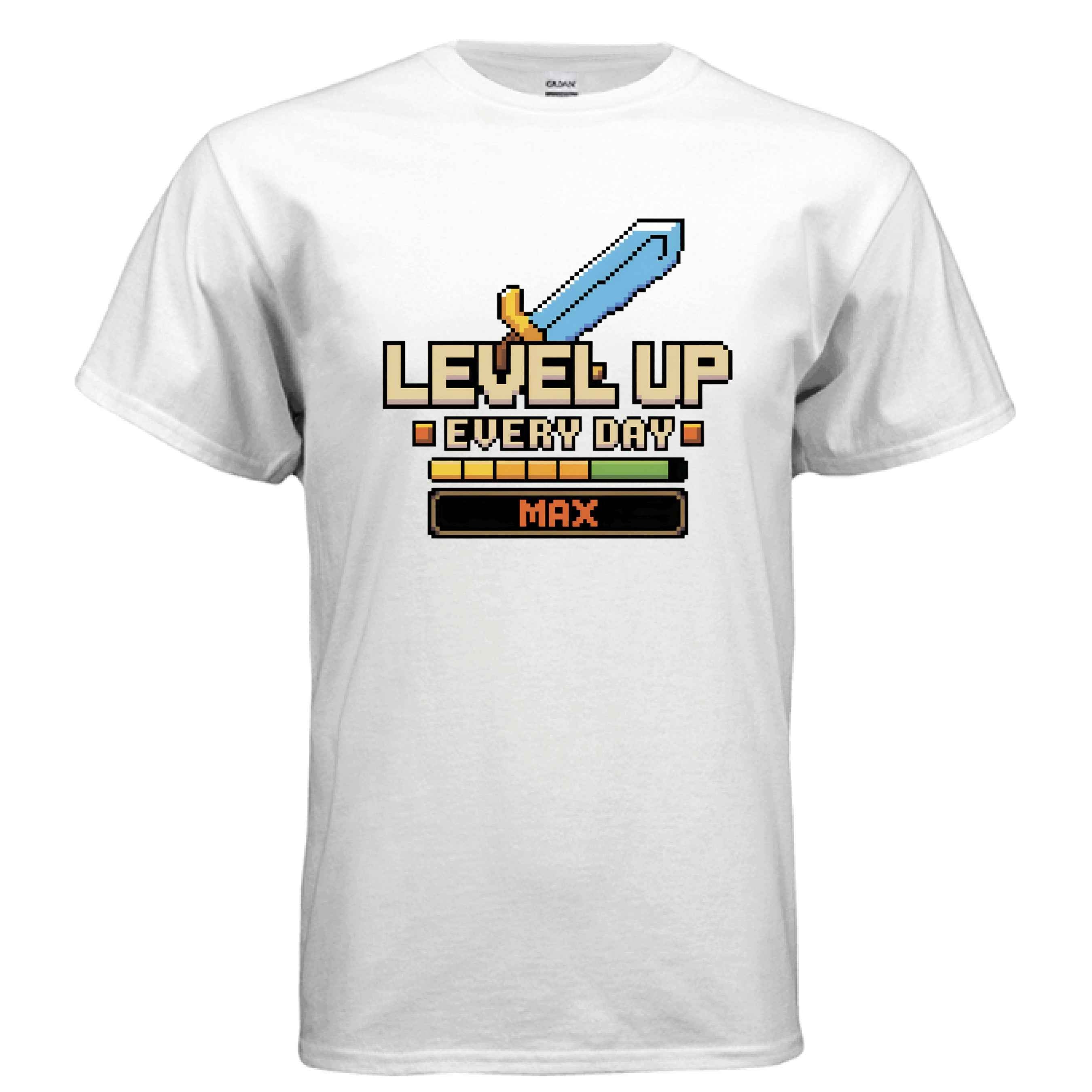 Level Up” Tee – Gamer Shirt for Console & PC Fans