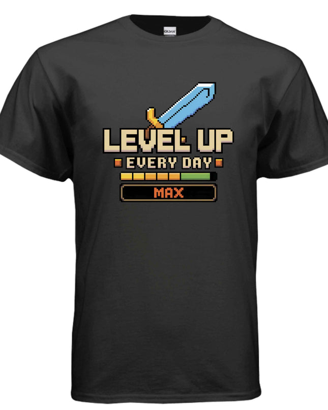 Level Up” Tee – Gamer Shirt for Console & PC Fans