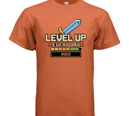 Level Up” Tee – Gamer Shirt for Console & PC Fans