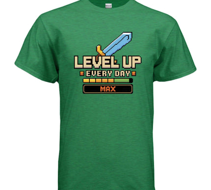 Level Up” Tee – Gamer Shirt for Console & PC Fans