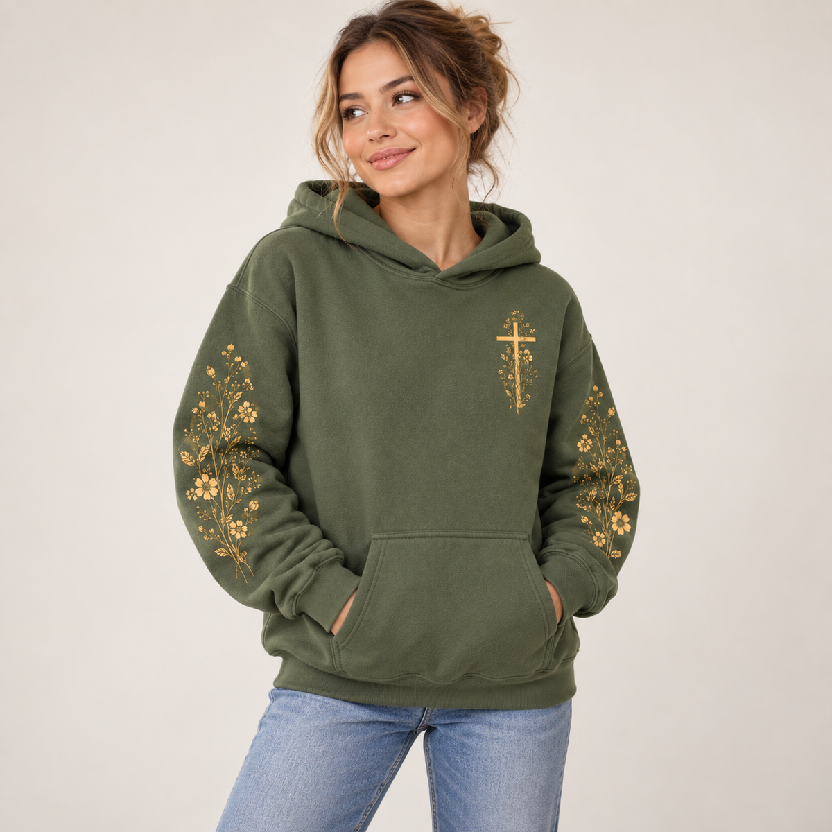 Floral Christian Hoodie