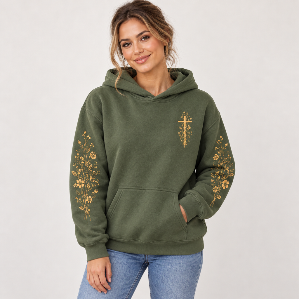 Floral Christian Hoodie
