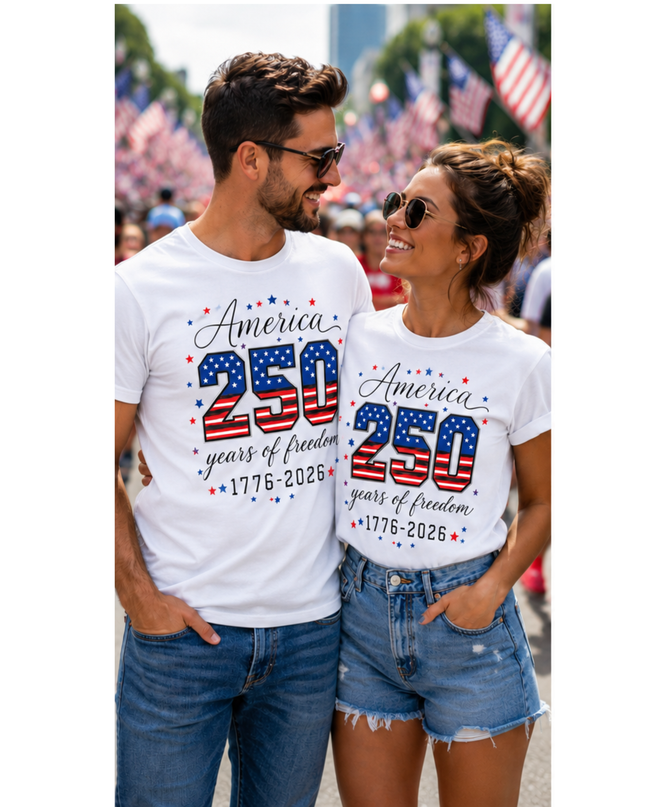 USA 250th Anniversary Shirt, 4th July Tee, USA 250th Anniversary Independence Day Shirts