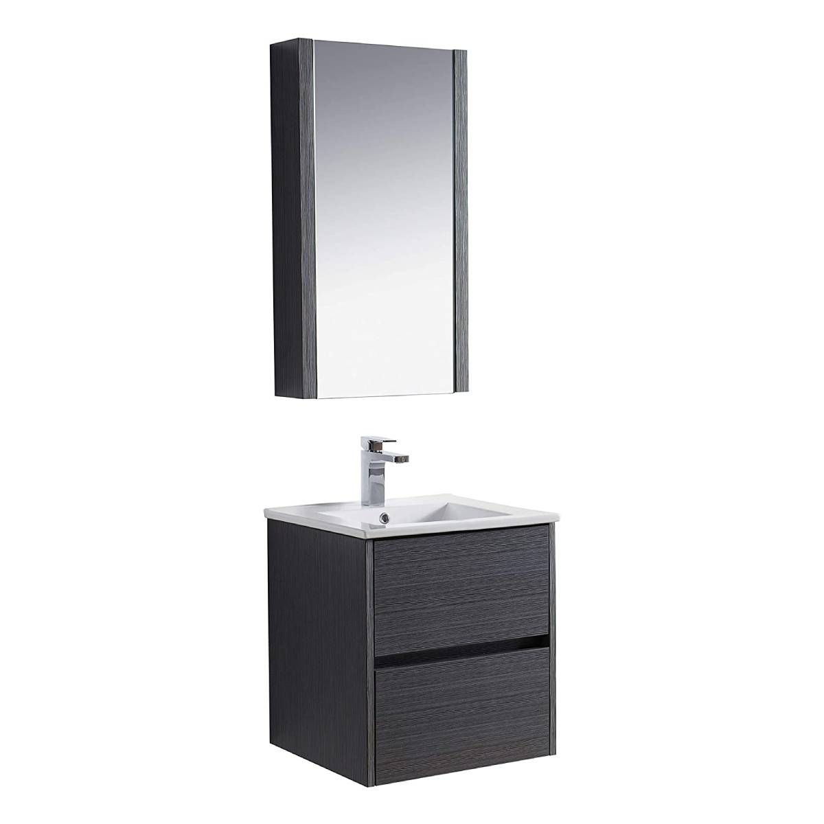 20 Inch Vanity with Ceramic Sink & Medicine Cabinet - Molaix842708123588Valencia016 20 16 C MC