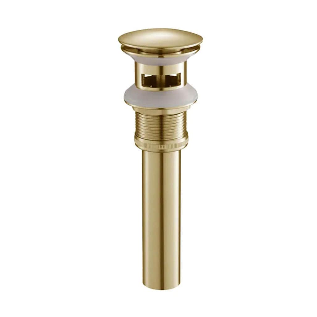 Accessory - 1-1/4 inch Brass Pop up with Overflow -Brush Gold - Molaix842708117631AccessoryBA02 001 06