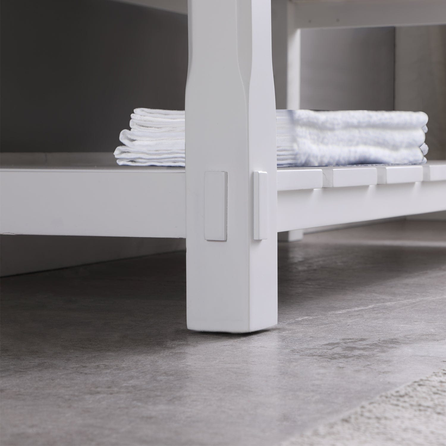 Altair Georgia 48" Single Bathroom Vanity Set in White and Composite Carrara White Stone Top with White Farmhouse Basin with Mirror 537048-WH-AW - Molaix631112970617Vanity537048-WH-AW