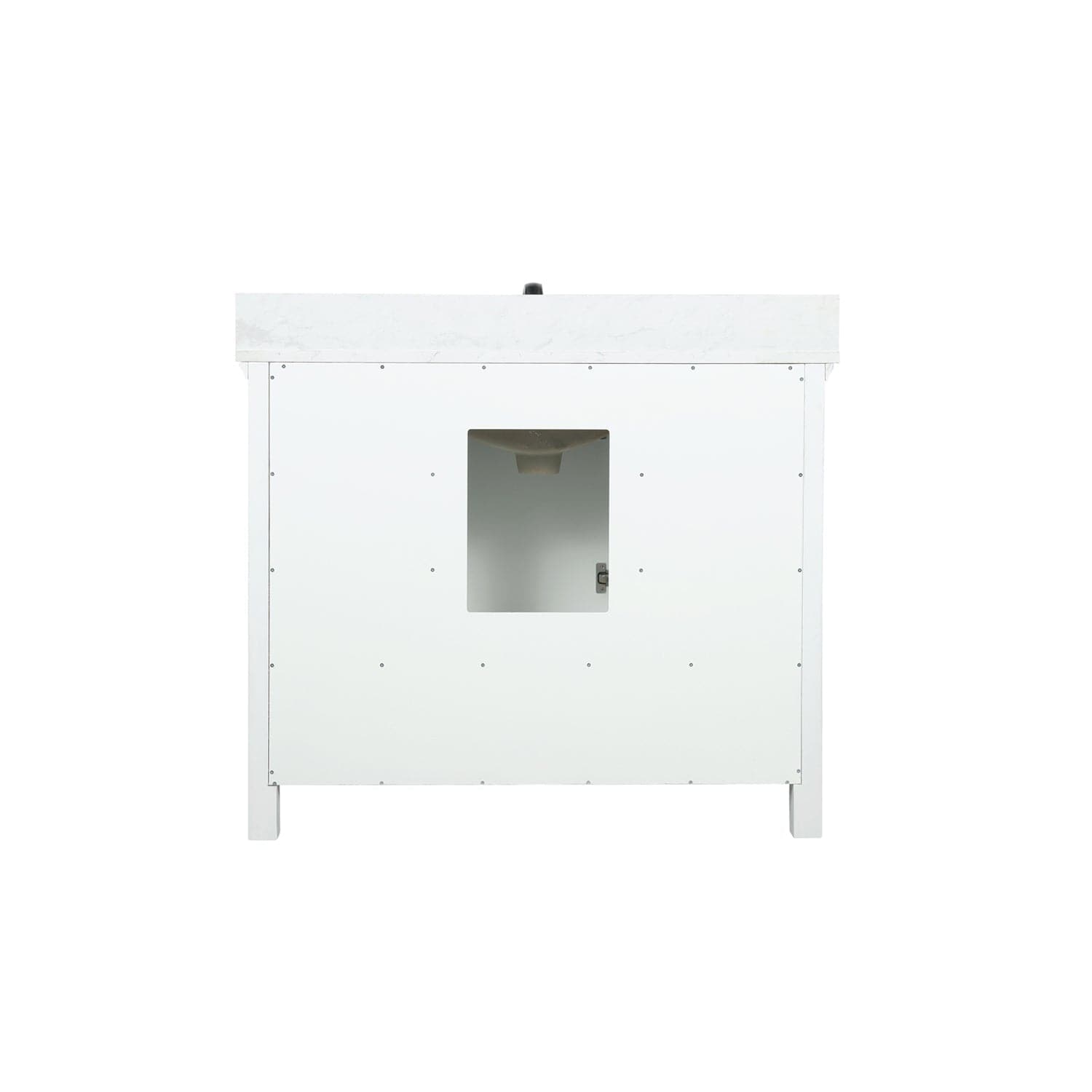 Altair Isla 42" Single Bathroom Vanity Set in White and Carrara White Marble Countertop without Mirror 538042-WH-AW-NM - Molaix696952511345Vanity538042-WH-AW-NM