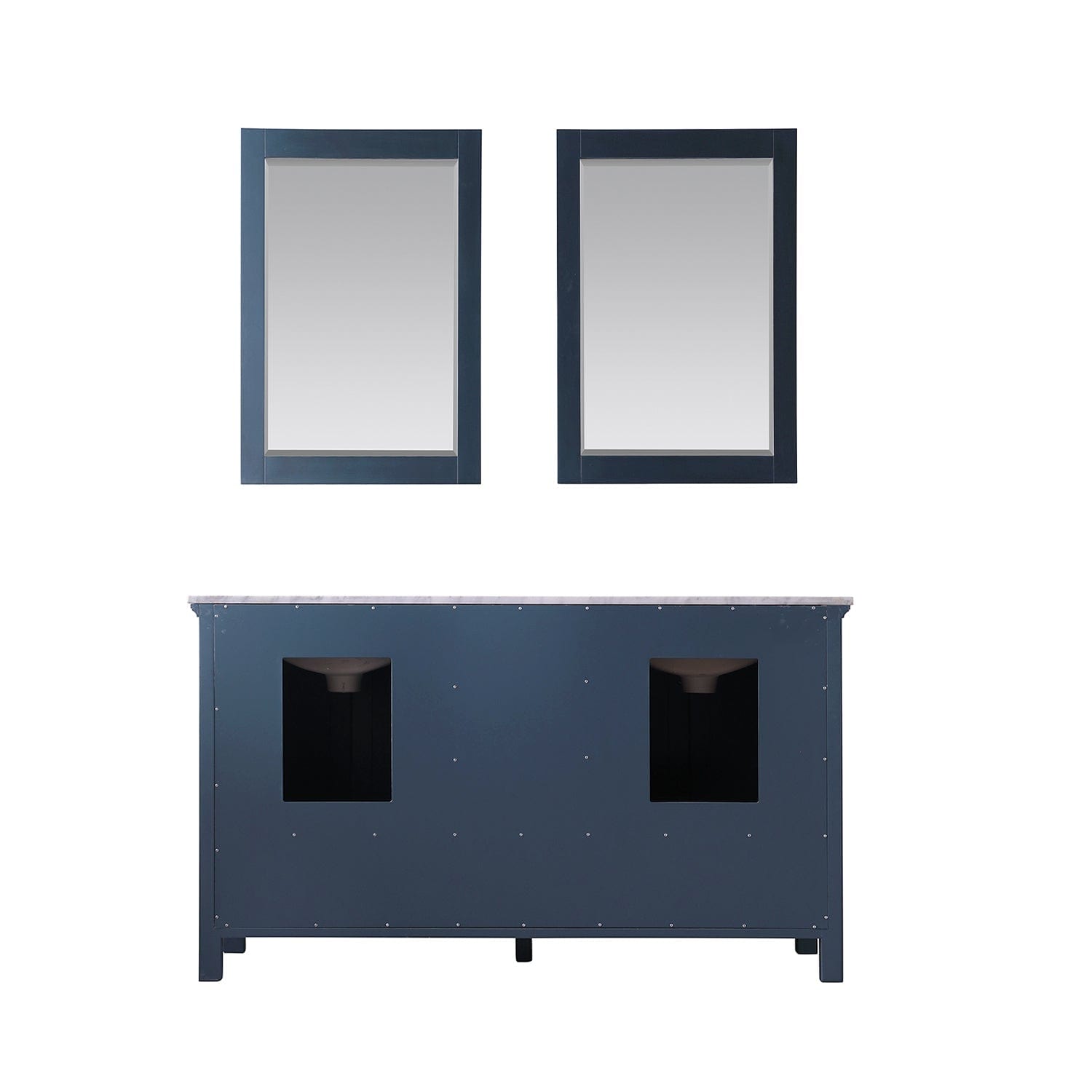 Altair Isla 60" Double Bathroom Vanity Set in Classic Blue and Carrara White Marble Countertop with Mirror 538060-CB-CA - Molaix631112970914Vanity538060-CB-CA