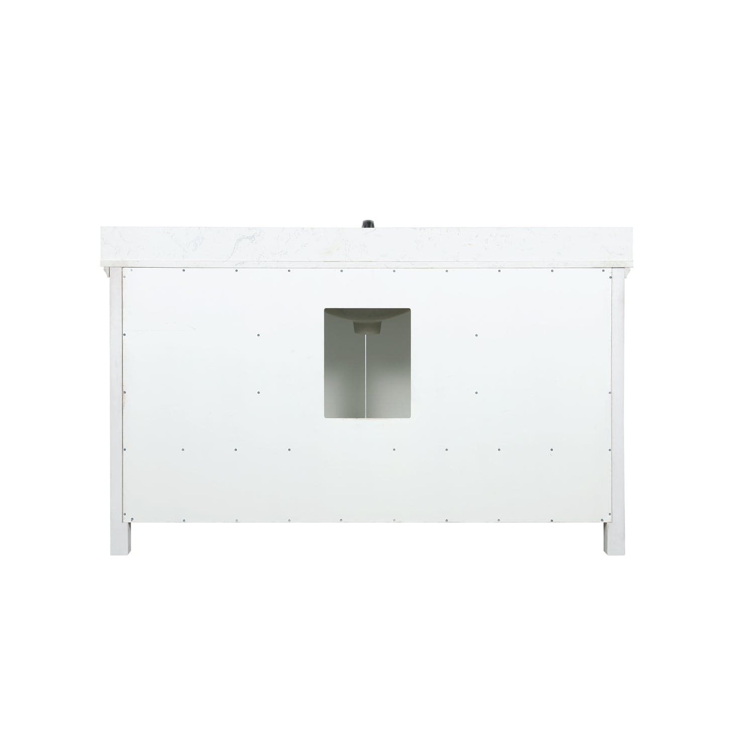 Altair Isla 60" Single Bathroom Vanity Set in White and Carrara White Marble Countertop without Mirror 538060S-WH-AW-NM - Molaix696952511369Vanity538060S-WH-AW-NM