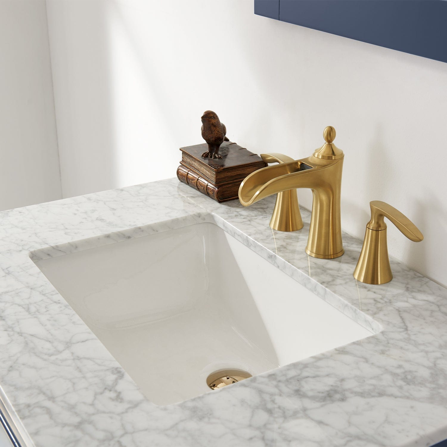 Altair Ivy 30" Single Bathroom Vanity Set in Royal Blue and Carrara White Marble Countertop with Mirror 531030-RB-CA - Molaix631112971058Vanity531030-RB-CA