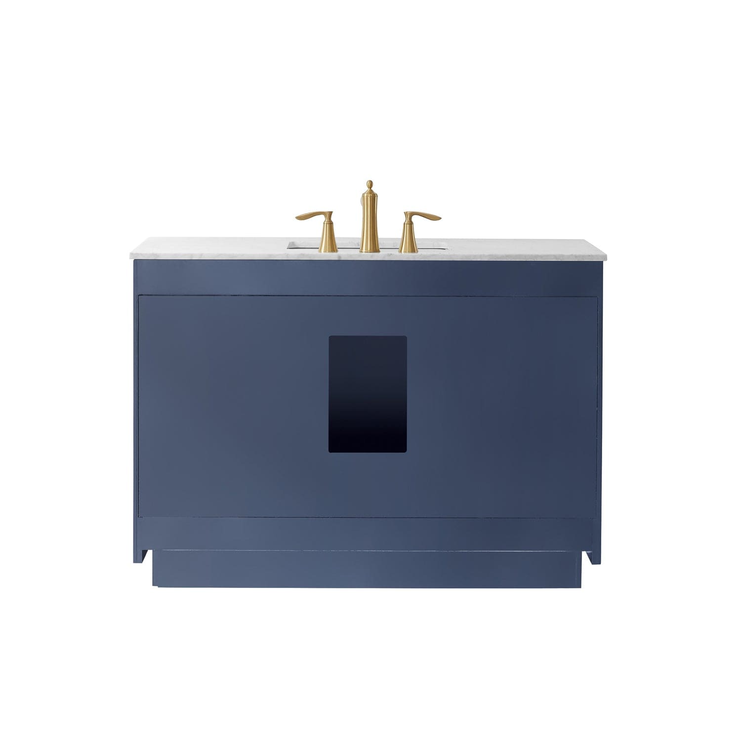 Altair Ivy 48" Single Bathroom Vanity Set in Royal Blue and Carrara White Marble Countertop without Mirror 531048-RB-CA-NM - Molaix631112971188Vanity531048-RB-CA-NM