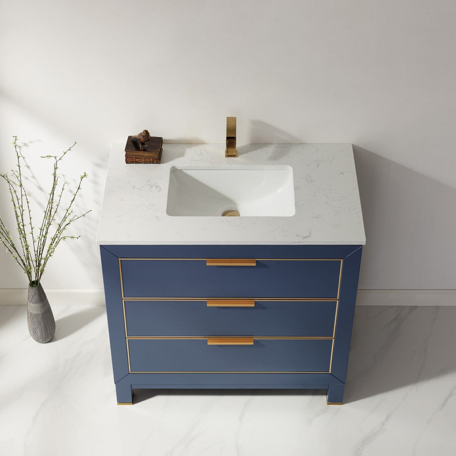 Altair Jackson 36" Single Bathroom Vanity Set in Royal Blue and Composite Carrara White Stone Countertop without Mirror 533036-RB-AW-NM - Molaix631112971584Vanity533036-RB-AW-NM