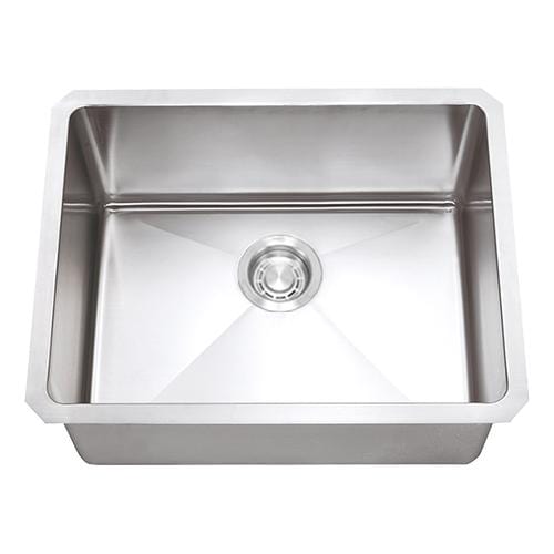 Builders Collection 18g Micro Radius 19″ x 15″ Single Bowl Undermount Stainless Steel Kitchen Sink - GSM-1915 - Molaix601946608239Kitchen SinksGSM-1915